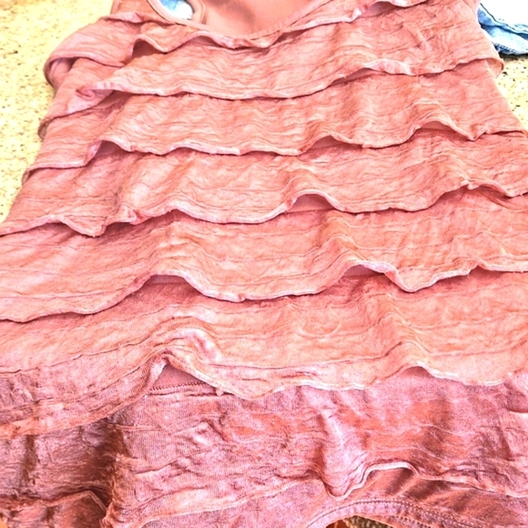 2 pc Set Charlotte Russe Ruffled Racer Top (M) & Hint Cuffed Denim Shorts Size 9 - Picture 8 of 16